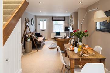 The ground floor space is both light and very sociable.