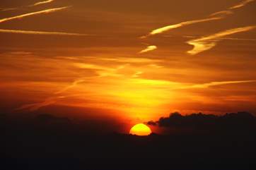 Sunrise as seen from the balcony.