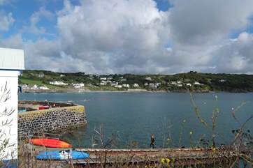The pretty harbour at Coverack, watch the fishing boats come and go.