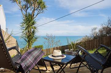 Sit and watch the ever changing colours of the sea and sky from this vantage point.