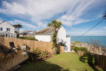 This is your garden, maybe not good for croquet but just look at the views!