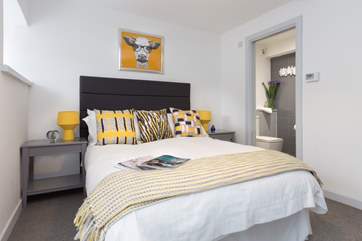 This is the ground floor double bedroom. Another very individually styled room