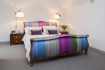 This is the master bedroom with its sumptuous super-king sized bed.
