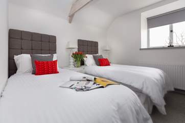 This is the second first floor bedroom This room can also be made up as a king-sized double if you wish.