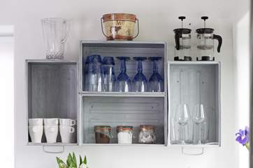 Even the wall units in the kitchen are an ingenious and unique design.