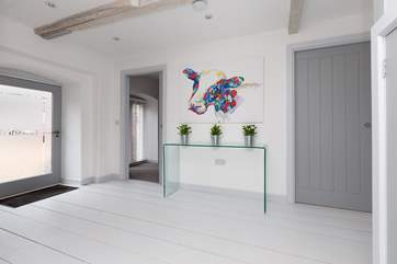 The spacious entrance hall really sets the scene when you arrive