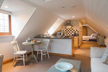 The Coach House is a studio-style apartment, very spacious and comfortable.