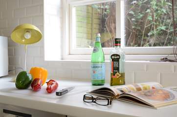 Plenty of work space in the kitchen if you are feeling hungry and creative.