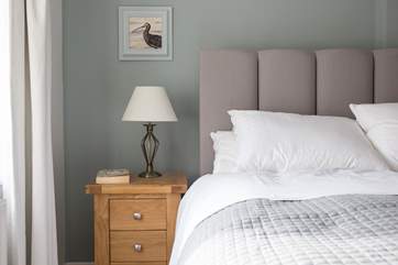 The master bedroom is at the back of the house.