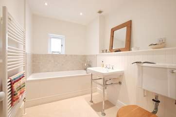 The bathroom.