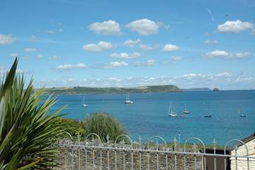 The spectacular view from the front of the house