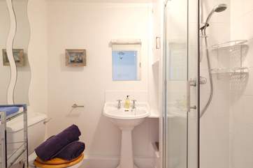 The shower- room.