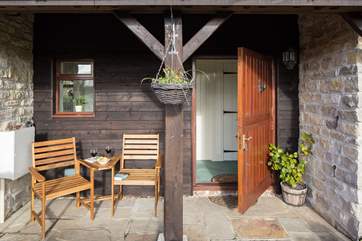 The front door is a stable-door and the south-facing patio and terrace are a sun-trap.
