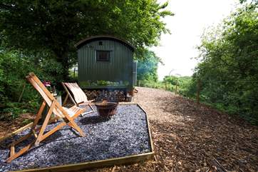 Largin's Shepherd's View is a gorgeous, totally bespoke hideaway set in the most wonderful little wooded copse.
