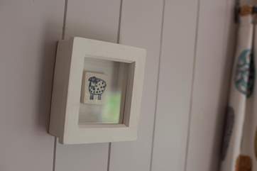 A shepherd's hut would not be complete without a sheep!