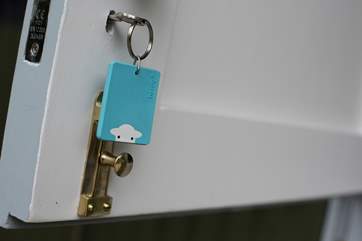 The final touch with the door key.