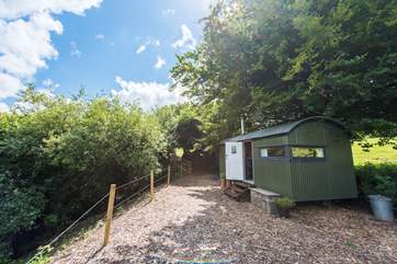 Looking towards the hut from another angle.