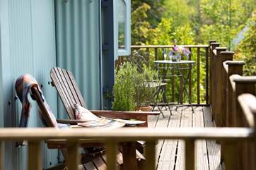 You have your own little patio table and chairs, all in keeping with the Tabernacle's elegance.