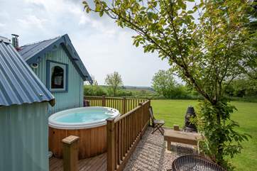 Can it get any better than this? Your own private hot tub.