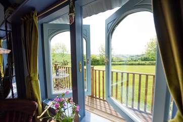 The stunning views can be enjoyed from inside and out.