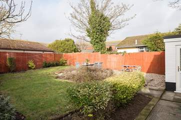 Another picture of the enclosed back garden.