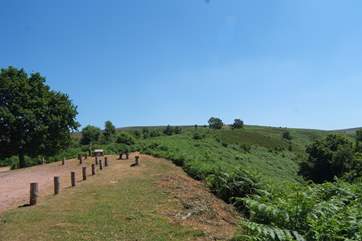 Staple Plain, at West Quantoxhead, is the most fabulous place to park up the car and set off on foot or on a bike.