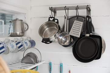 All the pots and pans you need to cook up a feast.