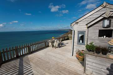 Rockwater Cabin has one of the best positions on the clifftop.