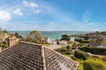 A bird's eye view of this fantastic location overlooking the bay at Coverack.