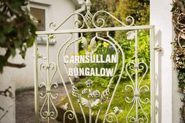 This hand-made gate welcomes you to Carnsullan.