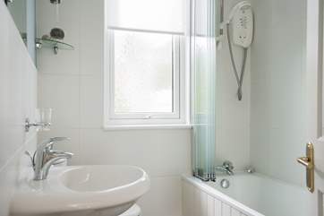 The bathroom.