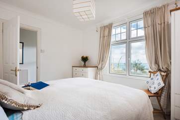 The master bedroom at the front has those wonderful views.