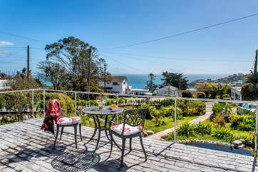 The view from the patio at the front of the cottage.