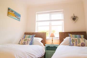 Bedroom 3 has twin beds.