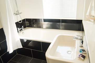 The family bathroom on the ground floor (there's also a cloakroom).