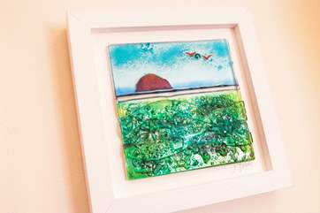 Lots of local artwork.