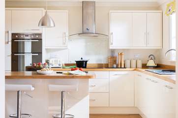 The fantastic kitchen is a pleasure to cook in.