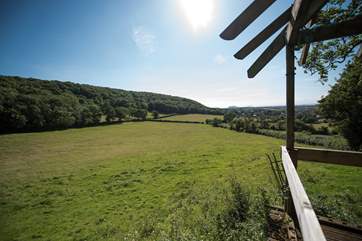 A short stroll away is the most fabulous lookout which you are welcome to use. With views across to Wales.