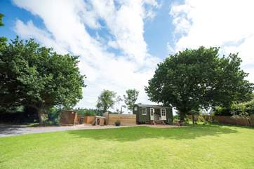 Lamb's Tale is a fabulous retreat with plenty of outside space and not forgeting the wood-fired hot tub too.