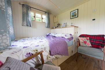 The gorgeous king-size bed.