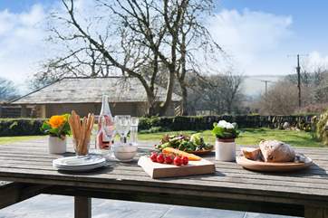 ...as you take in the Cornish countryside views.