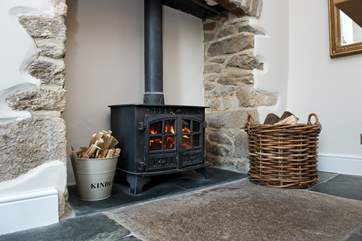 One of four wood-burners throughout Trewint!