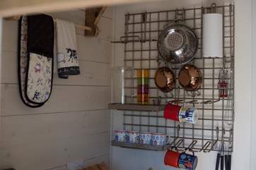 Utensils a plenty.