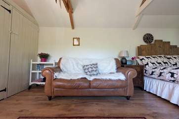 A big sofa to cuddle up on!