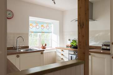 The kitchen is an open and sociable space.