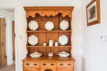 A vintage dresser in the dining-area.