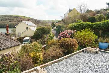 The gravelled sitting-area is unfenced so the property is not suitable for younger children.