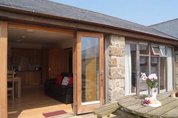 The Top Shelter has doors that open onto the south facing terrace.