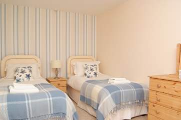 The ground floor twin bedroom.