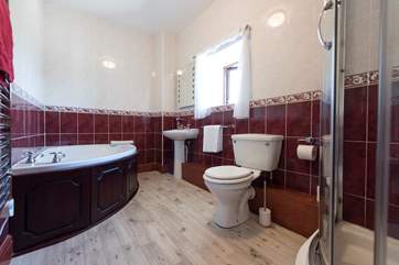 The bathroom.